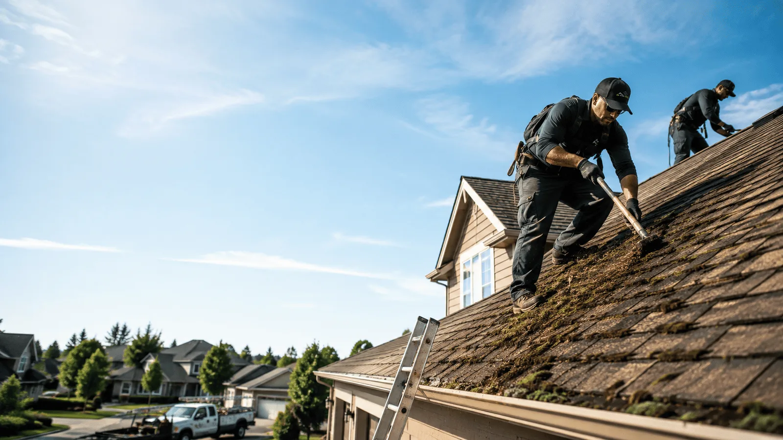 Roof Moss Removal in Vanderbilt, MI near me